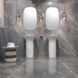 Gres porcellanato Amani Light Grey cm 60 x 120.Ambientazione 1