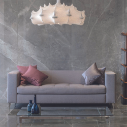 Gres porcellanato Amani Light Grey cm 60 x 120.Ambientazione 2