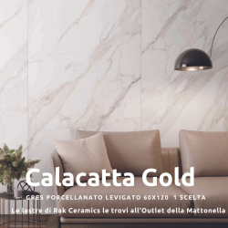 Rak Ceramics Calacatta Africa Gold 60x120|Outlet della Mattonella-50%