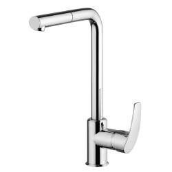 Atomix 3.0 miscelatore monoforo  canna alta e doccetta estraibile.