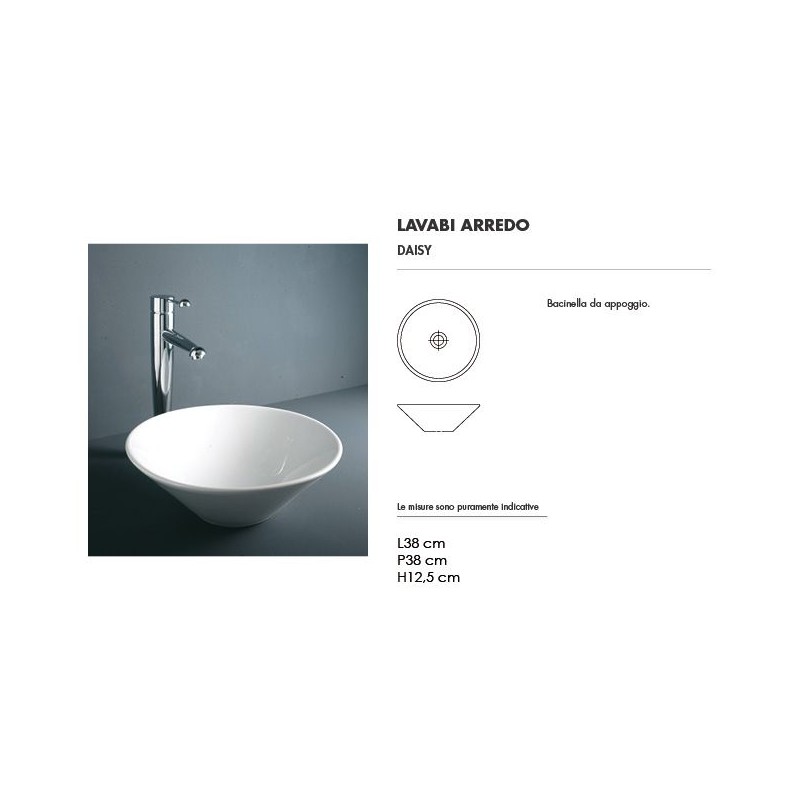 Lavabo d'arredo Daisy Rak 