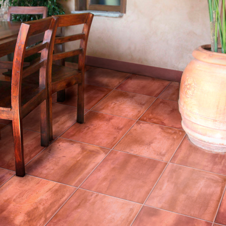 Gres porcellanato effetto cotto cm 34x34 di Ceramica San Giovanni.