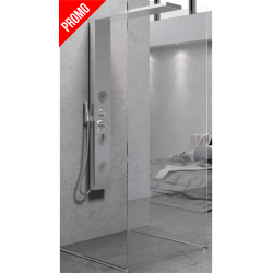parete doccia walk in con colonna multifunzione