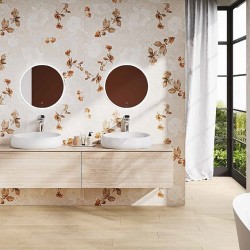 Rivestimento ceramico effetto carta da parati |Outlet della Mattonella