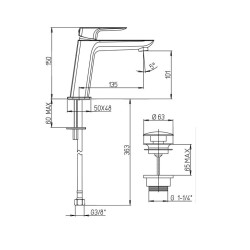 Miscelatore bidet Nove Rubinetterie Paini |Outlet della Mattonella