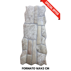 Gres porcellanato effetto muretto rustico |Outlet della Mattonella