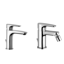 Set miscelatori per lavabo e bidet Paini Parallel