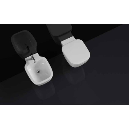Vaso  + bidet filo muro serie ONE della RAK